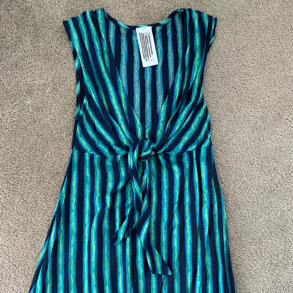 Free People navy & green